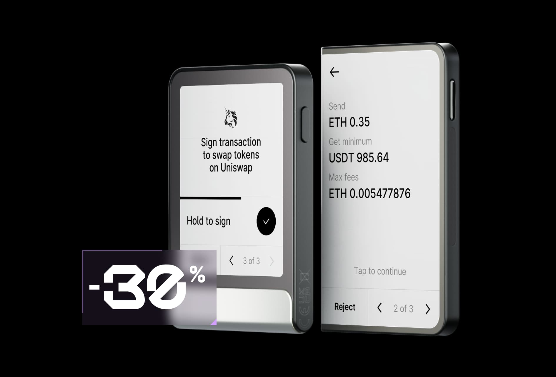 <em>-30 %</em> sur tous les wallets Ledger. Exclusivement pour vous.