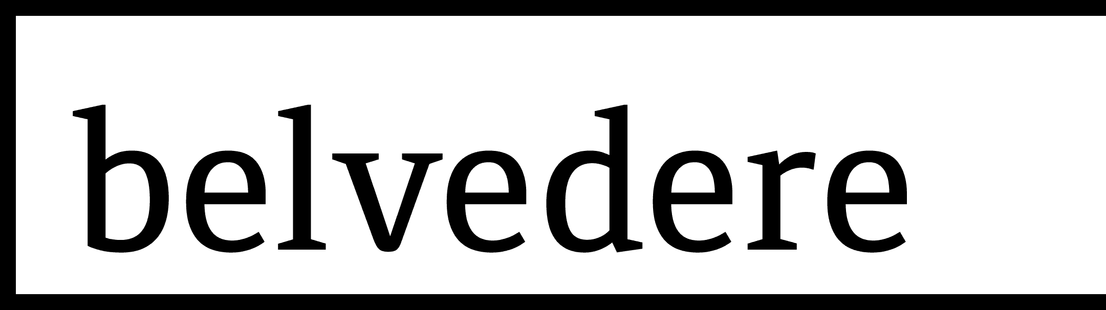 Logo Belvedere BLK
